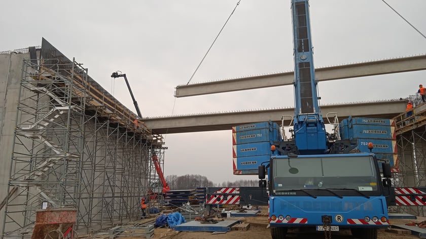 Budowa wiaduktu na obwodnicy Leśnicy