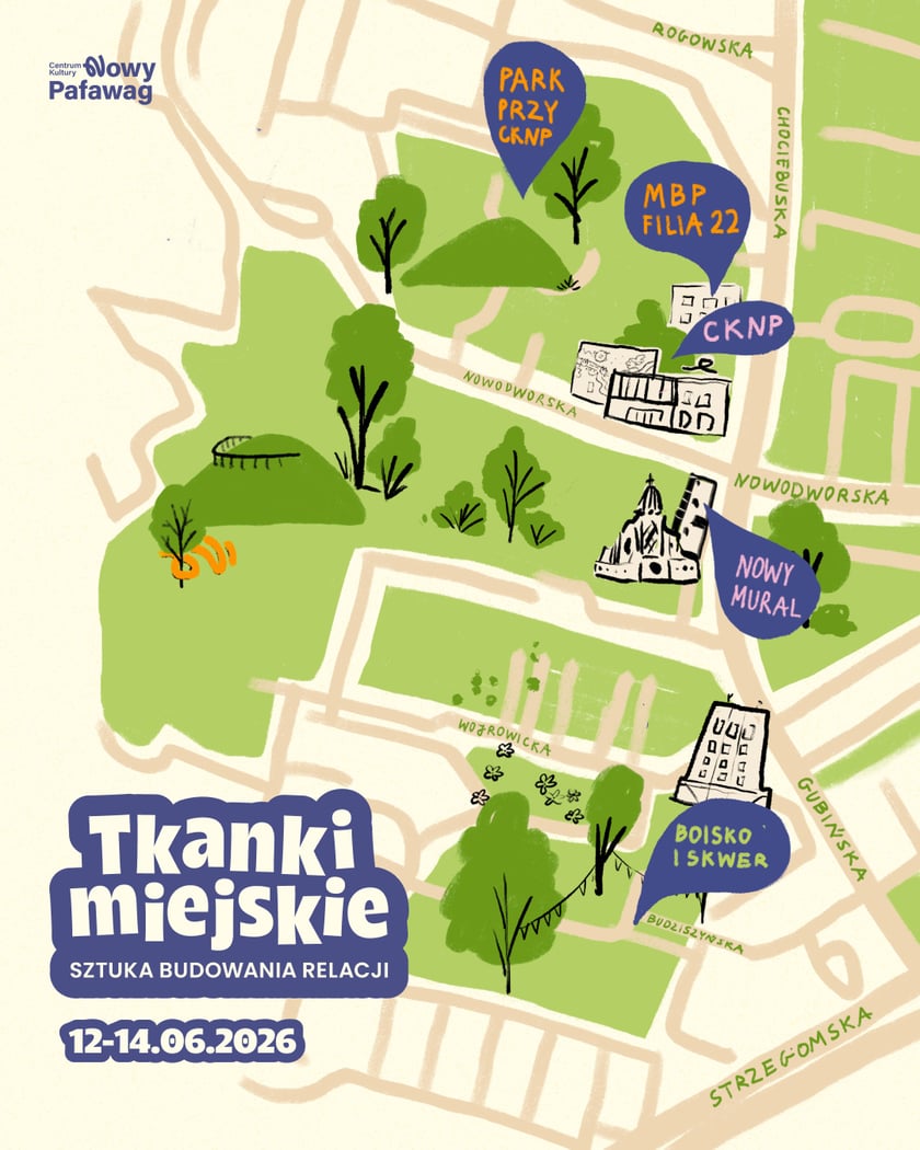 Powiększ obraz: Materiały informacyjne dotyczące festiwalu Tkanki Miejskie