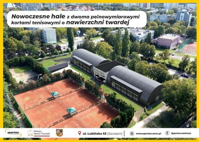 Powiększ obraz: <p>nowe korty na Lubińskiej - wizualizacja</p>