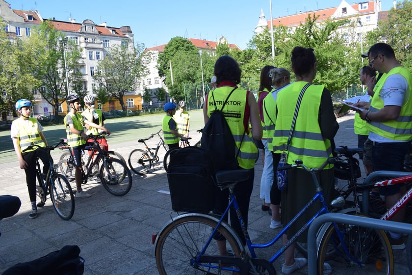 Pierwszy we Wrocławiu test holenderski na kartę rowerową przeprowadziła SP nr 68