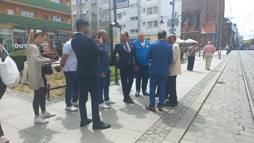 Hindusi dziękują za wrocławski tramwaj Dobrego Maharadży, 7.07.2022 r.