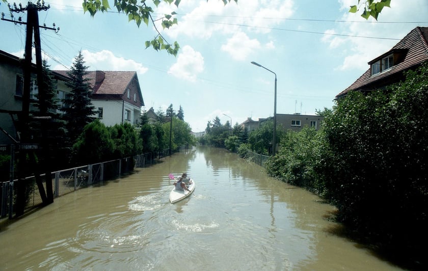 osiedle Zacisze,  Wrocław, powódź 1997