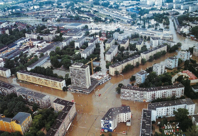 plac Legionów, Wrocław, powódź 1997