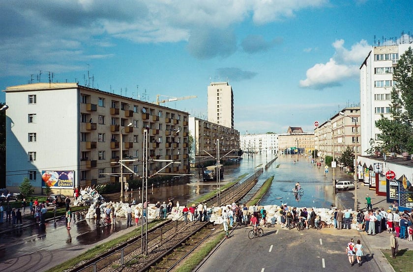 ul. Grabiszyńska, Wrocław, powódź 1997