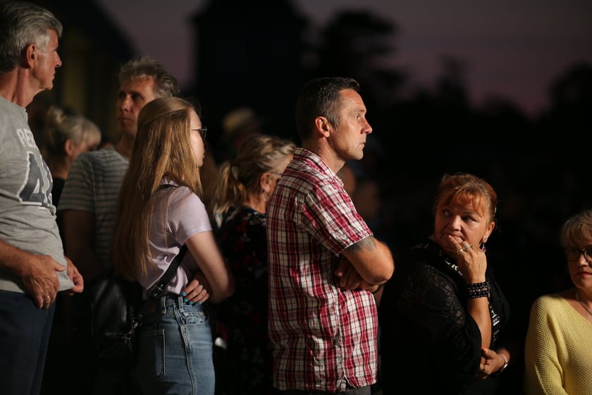 Wyjątkowy pokaz fontanny multimedialnej o powodzi tysiąclecia - Pergola przy Hali Stulecia. 23 lipca 2022 r.