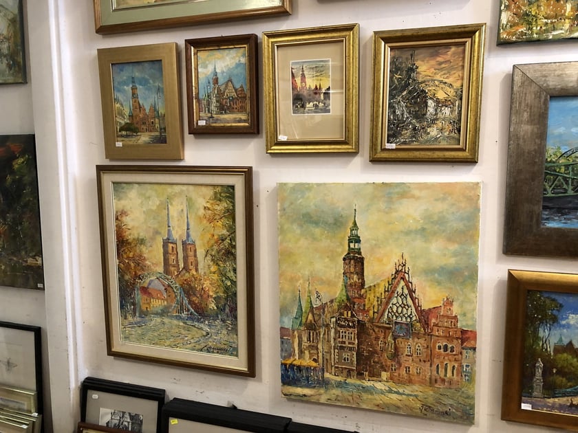 Obrazy artystów w galerii sztuki - Galeria Kowalscy na Jatkach. Kupimy je w różnych cenach, np. za 439 czy 659 zł