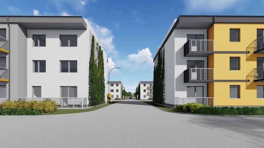 Osiedle o nazwie Leśnica IX ma powstać do końca 2023 roku. Łącznie powstanie tu m.in. 301 mieszkań na wynajem, 10 lokali użytkowych i 379 miejsc parkingowych.