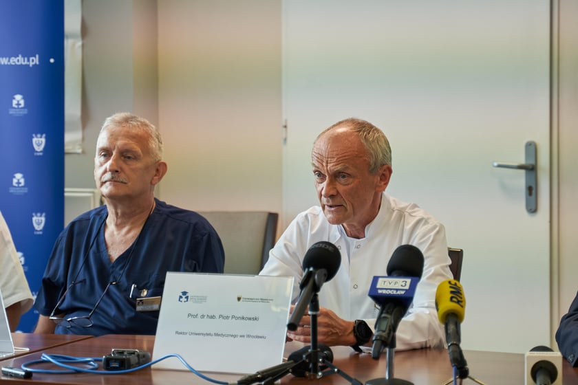 Konferencja z okazji pionierskiego zabiegu w USK we Wrocławiu