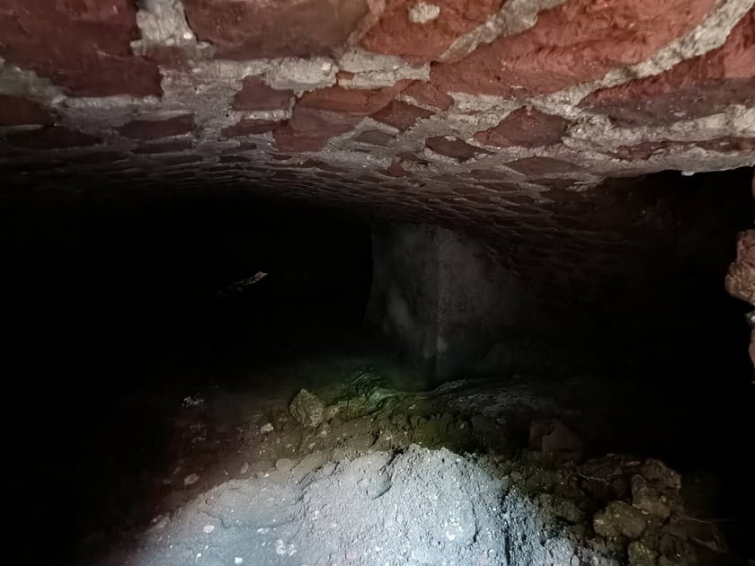 Zdjęcia z miejsca, w którym dokonano odkrycia na Ostrowie Tumskim