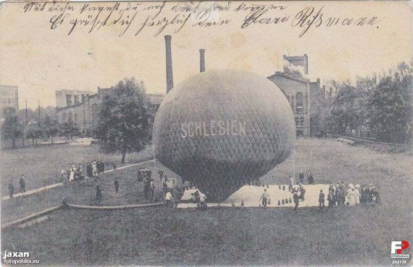 Lądowisko dla balonów w przedwojennym Wrocławiu