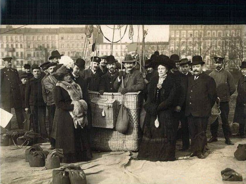 Lądowisko dla balonów w przedwojennym Wrocławiu