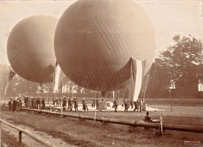 Lądowisko dla balonów w przedwojennym Wrocławiu