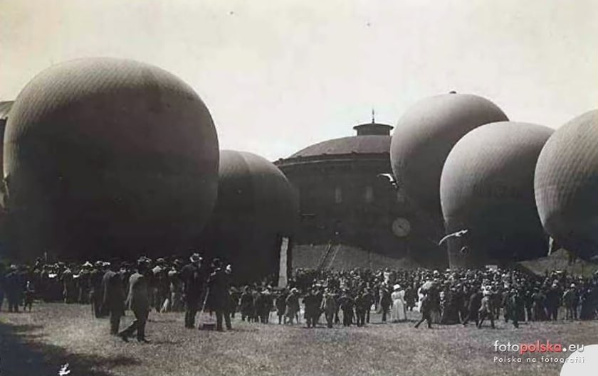 Lądowisko dla balonów w przedwojennym Wrocławiu