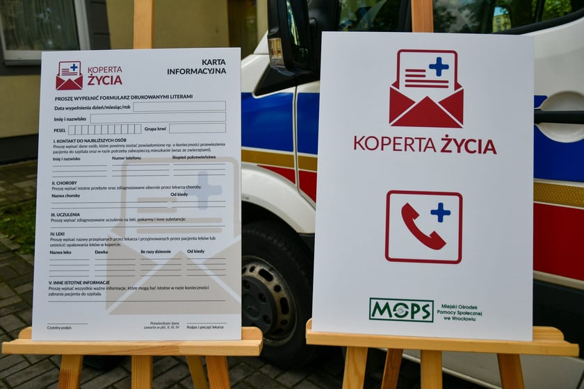 ?Koperta życia? to istotne źródło informacji dla ratowników medycznych