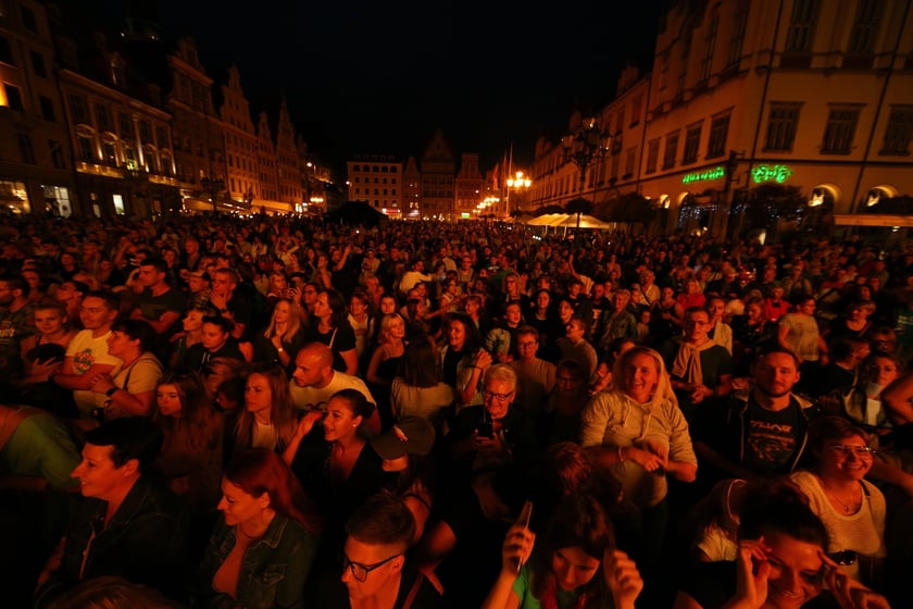 Koncert Kamila Bednarka na wrocławskim Rynku - 9 września 2022 r.