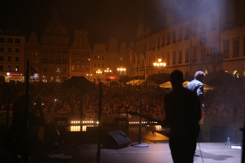 Koncert Kamila Bednarka na wrocławskim Rynku - 9 września 2022 r.