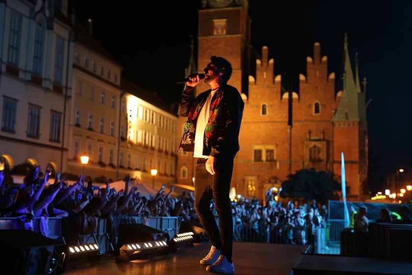 Koncert Kamila Bednarka na wrocławskim Rynku - 9 września 2022 r.
