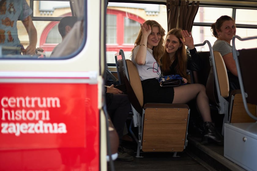 parada autobusów Wrocław 10 wrzenia 2022 na zakończeniem Dnia Otwartego Zajezdni Popowice