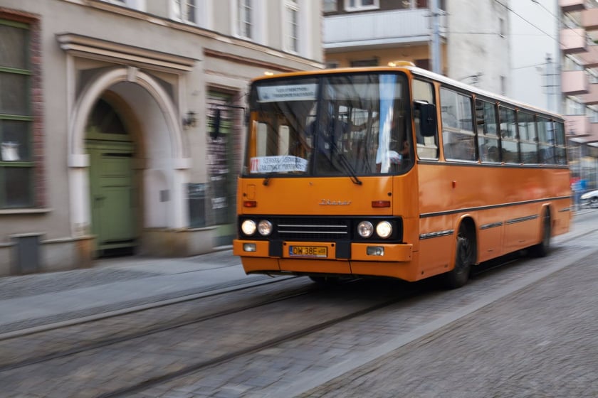 parada autobusów Wrocław 10 wrzenia 2022 na zakończeniem Dnia Otwartego Zajezdni Popowice