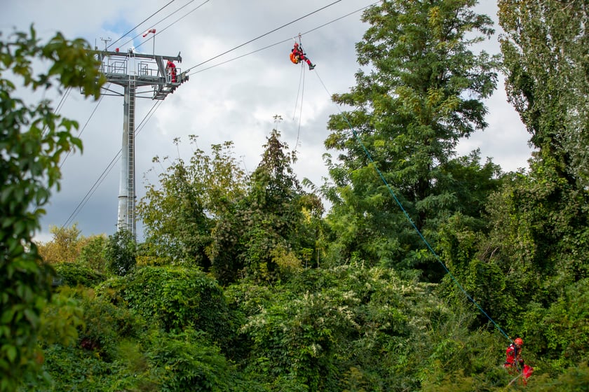 Ćwiczenia straży pożarnej we Wrocławiu ODRA 2022