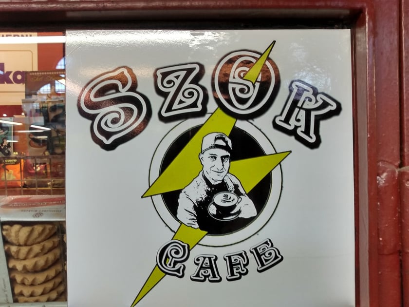 W piekarni na Hali Targowej można też kupić Szok Cafe
