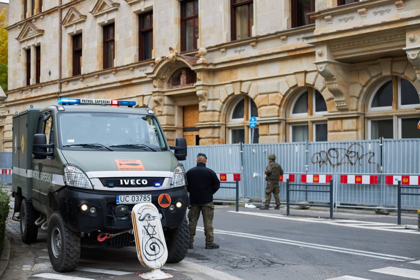 akcja saperów przy ul. Gepperta we Wrocławiu