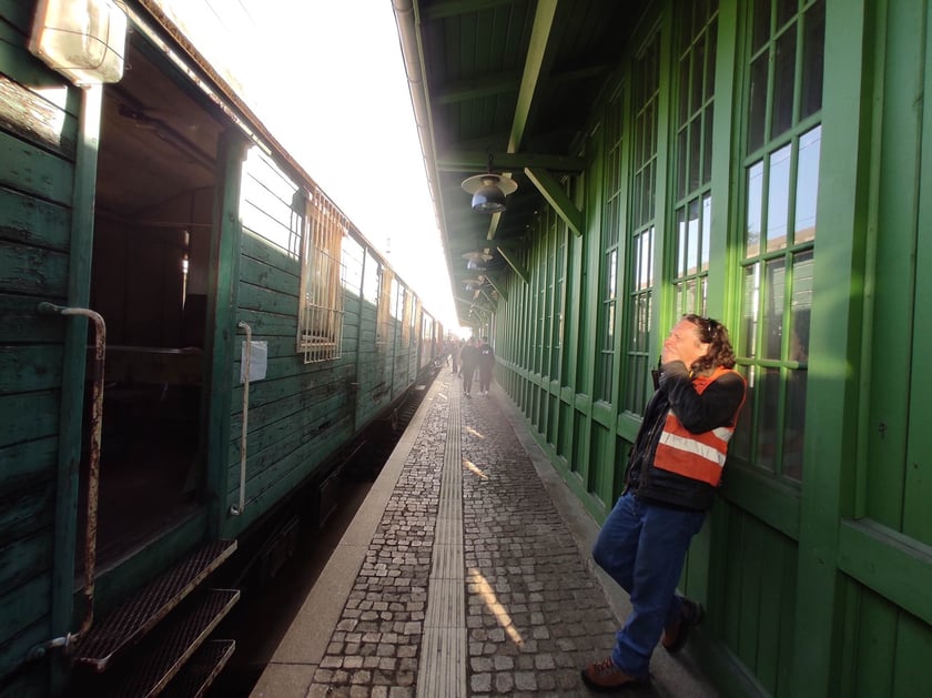wystawa taboru kolejowego na dworcu Wrocław-Leśnica