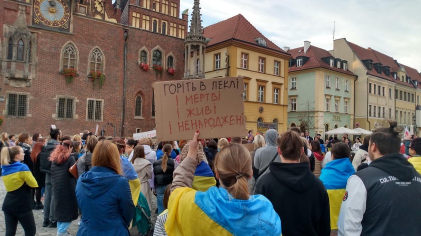 Uczestnicy manifestacji 10.10.2022 r.