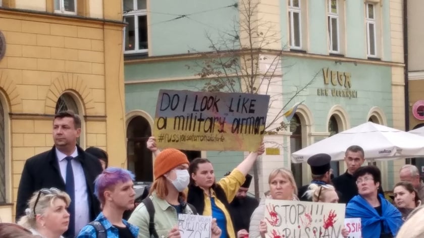 Uczestnicy manifestacji 10.10.2022 r.