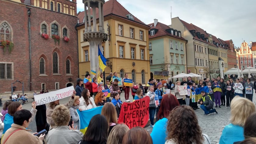 Uczestnicy manifestacji 10.10.2022 r.