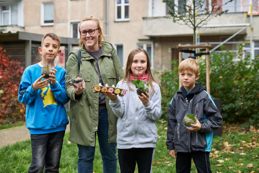 Projekt Grow Green. Warsztaty ogrodnicze, florystyczne, zabawy dla dzieci na osiedlu Ołbin