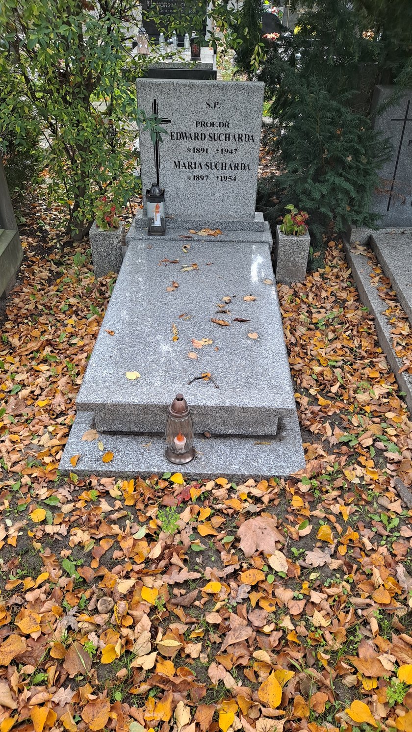 Edward Sucharda, polski chemik, profesor Politechniki Lwowskiej, spoczywa na cmentarzu przy ul. Bujwida