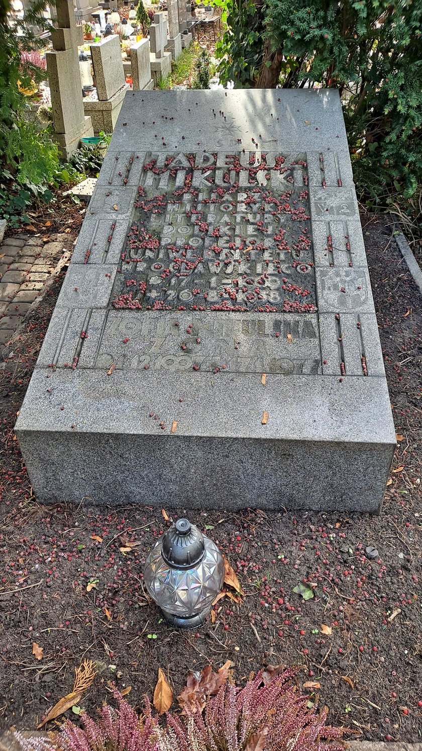 Tadeusz Mikulski, pisarz, historyk, spoczywa na cmentarzu przy ul. Bujwida