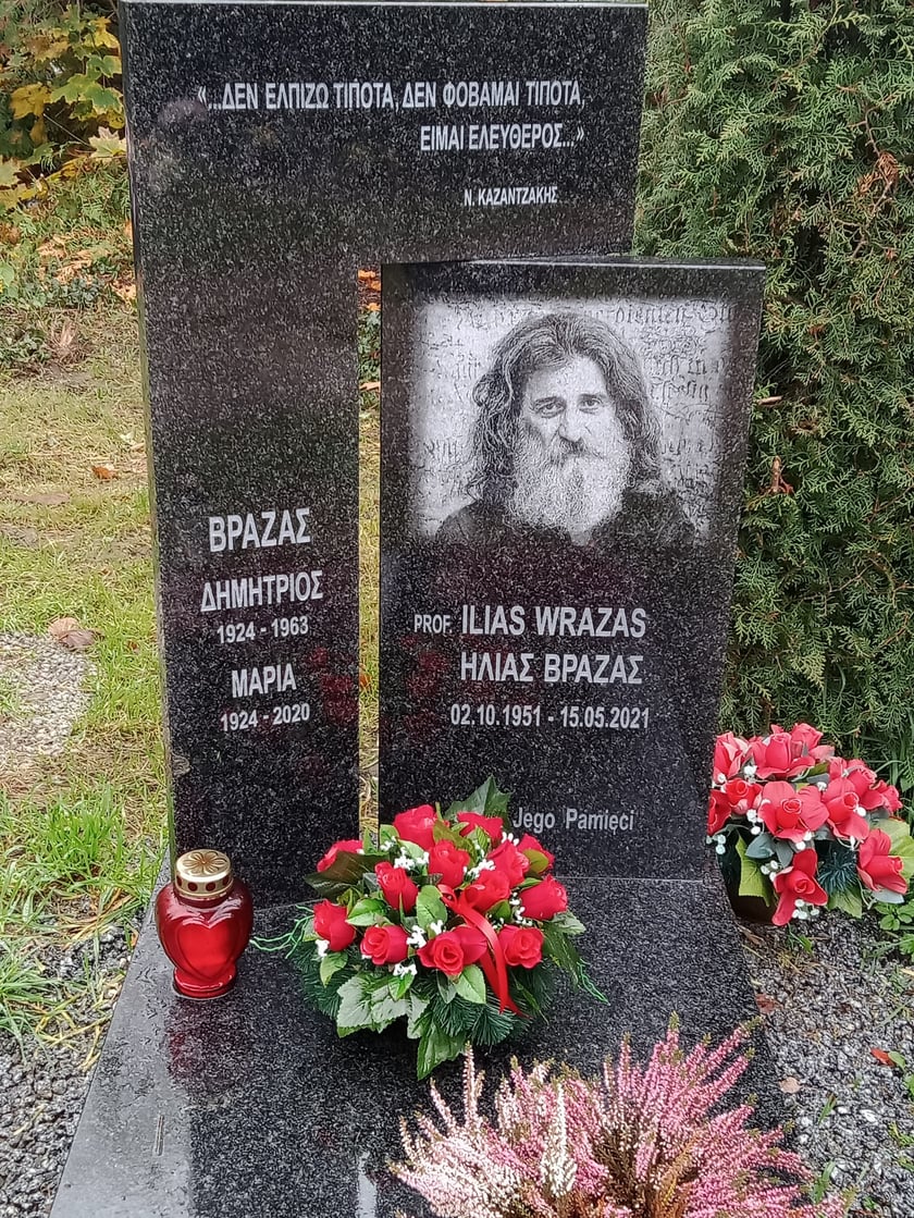 Ilias Wrazas, muzyk, filozof, spoczywa na Cmentarzu Osobowickim