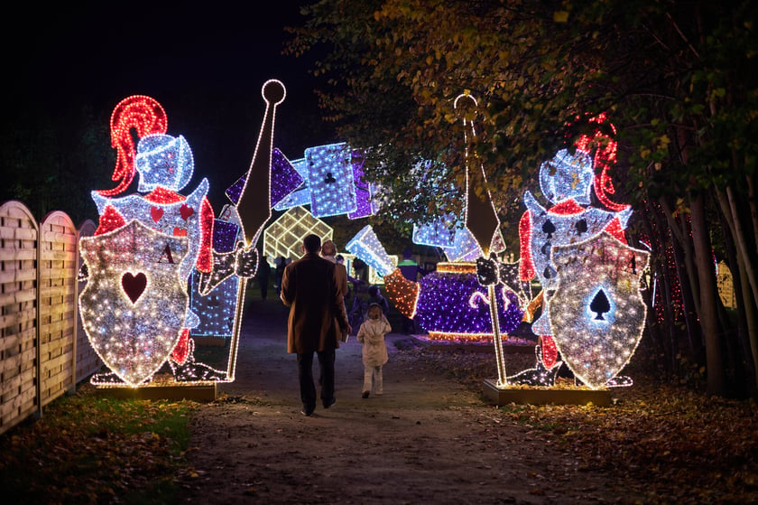 Lumina Park w Zamku Topacz koło Wrocławia