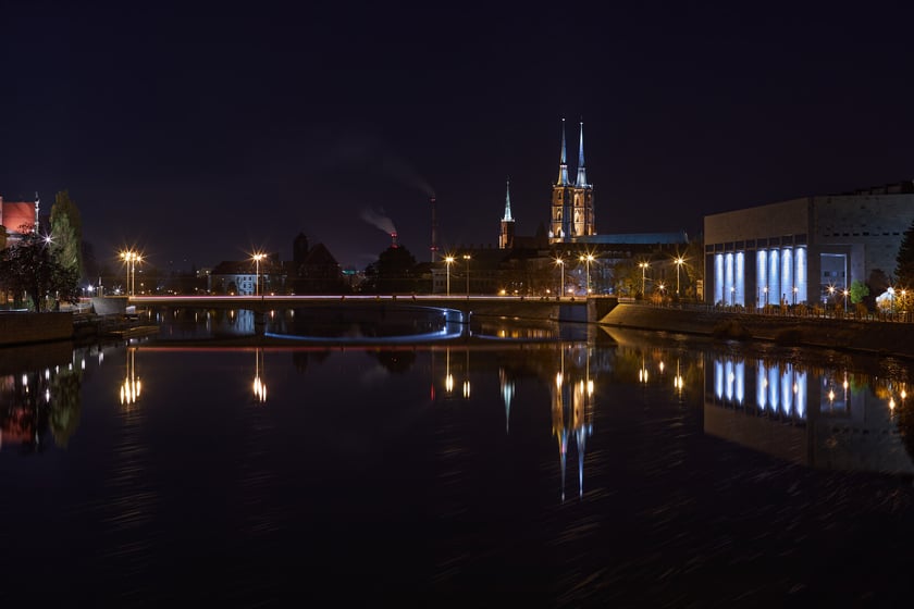 Magiczny Wrocław nocą