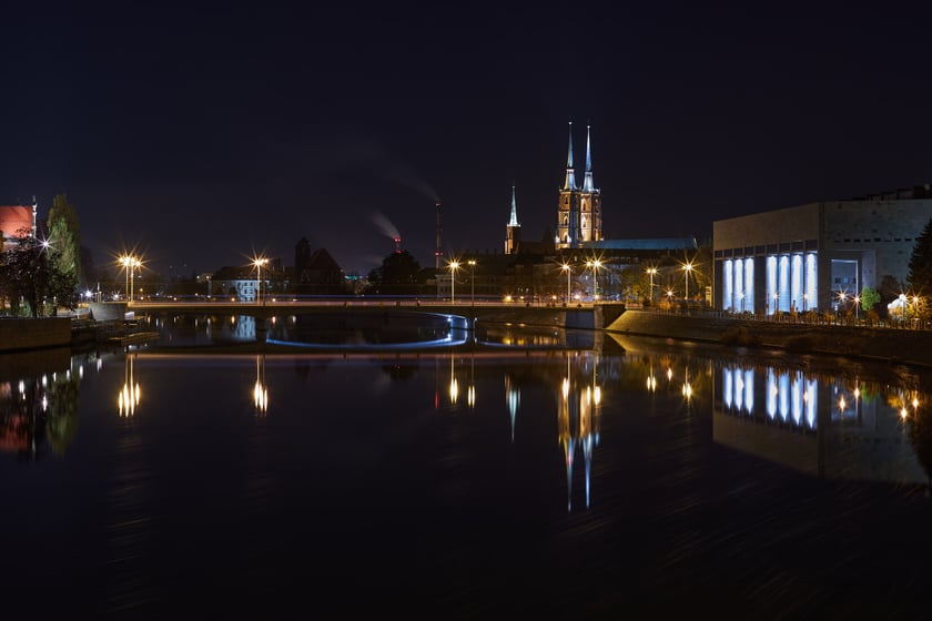Magiczny Wrocław nocą