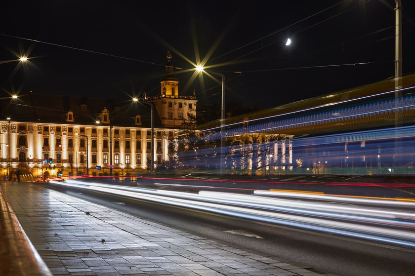 Magiczny Wrocław nocą