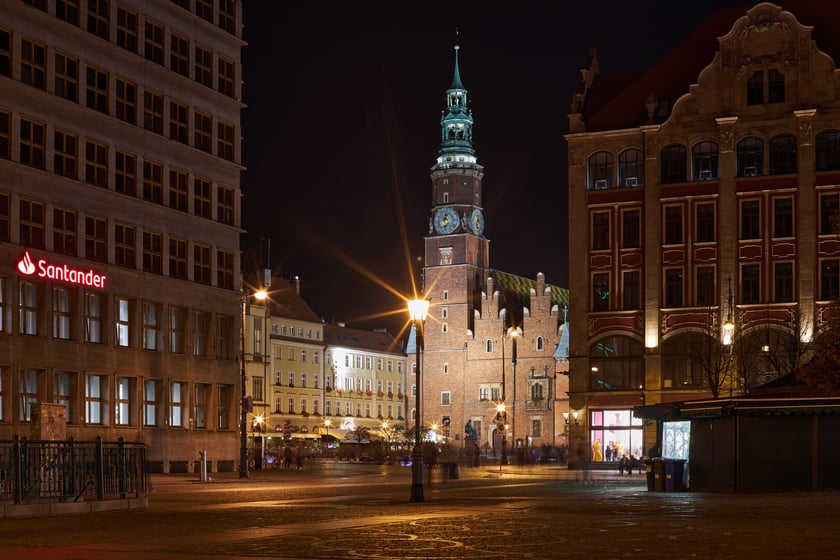 Magiczny Wrocław nocą