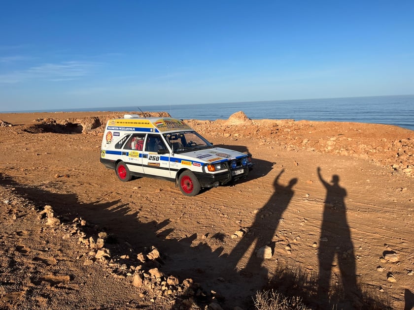 Na zdjęciu kolejny etap rajdu Budapeszt - Bamako 2022