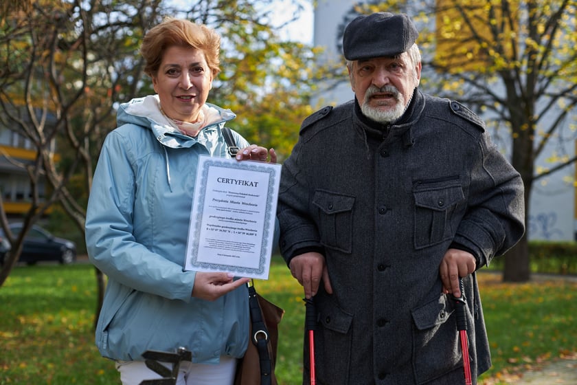 Zaznaczanie geodezyjnego środka Wrocławia na Popowicach