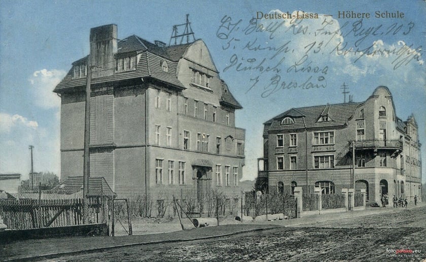 Leśnica, obecna ulica Dolnobrzeska w roku 1918