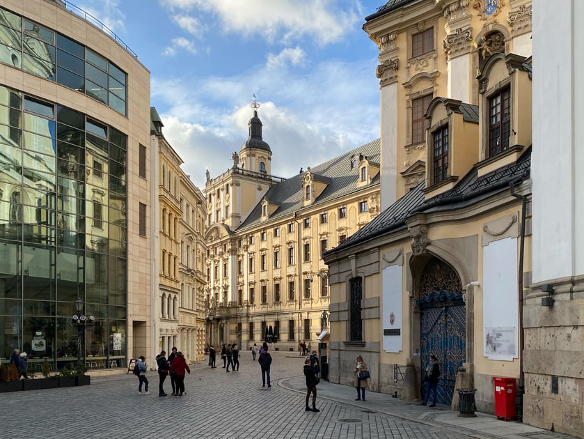Widok na Uniwersytet Wrocławski