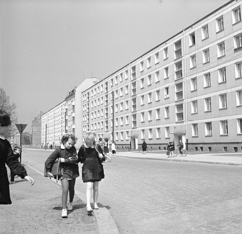 Wrocław w latach 60. XX w. Ul. Jemiołowa, 1963