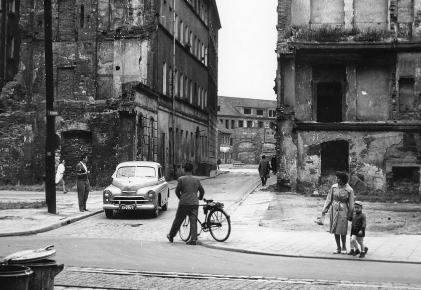 Wrocław w latach 60. XX w. Ul. Garbarska, 1961