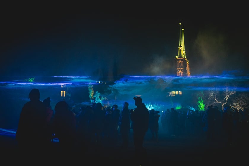 Na zdjęciu iluminacja Ogrodu Botanicznego we Wrocławiu w poprzednich latach