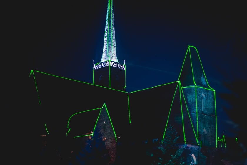 Na zdjęciu iluminacja Ogrodu Botanicznego we Wrocławiu w poprzednich latach