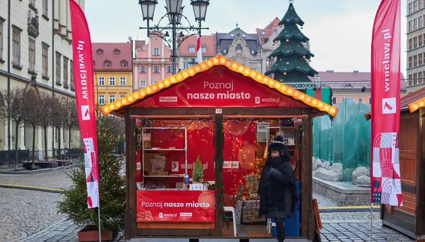Na zdjęciu "domek miejski" na Jarmarku Bożonarodzeniowym we Wrocławiu
