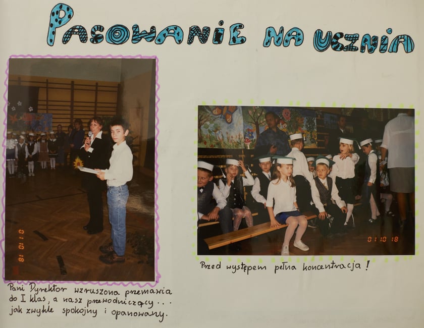 Archiwalne zdjęcia uczniów pochodzą z kronik SP nr 1 we Wrocławiu