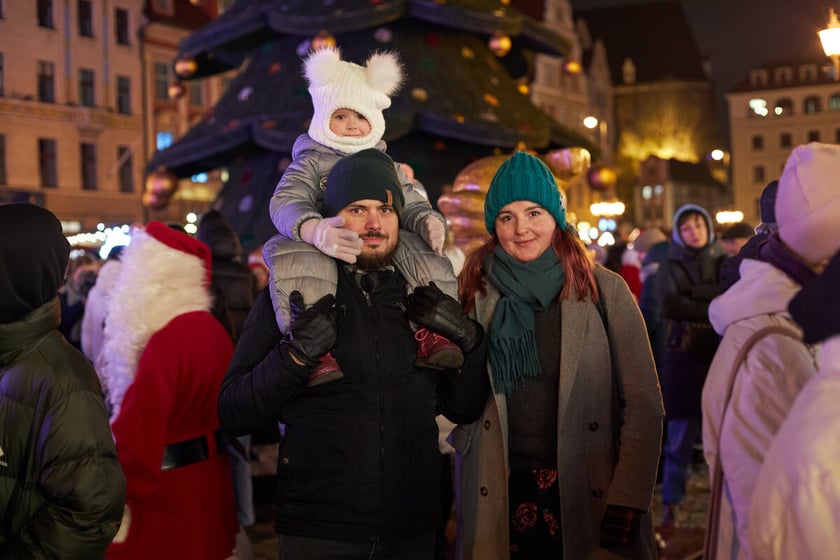 Rozświetlenie choinki bożonarodzeniowej na wrocławskim Rynku, 6.12.2022